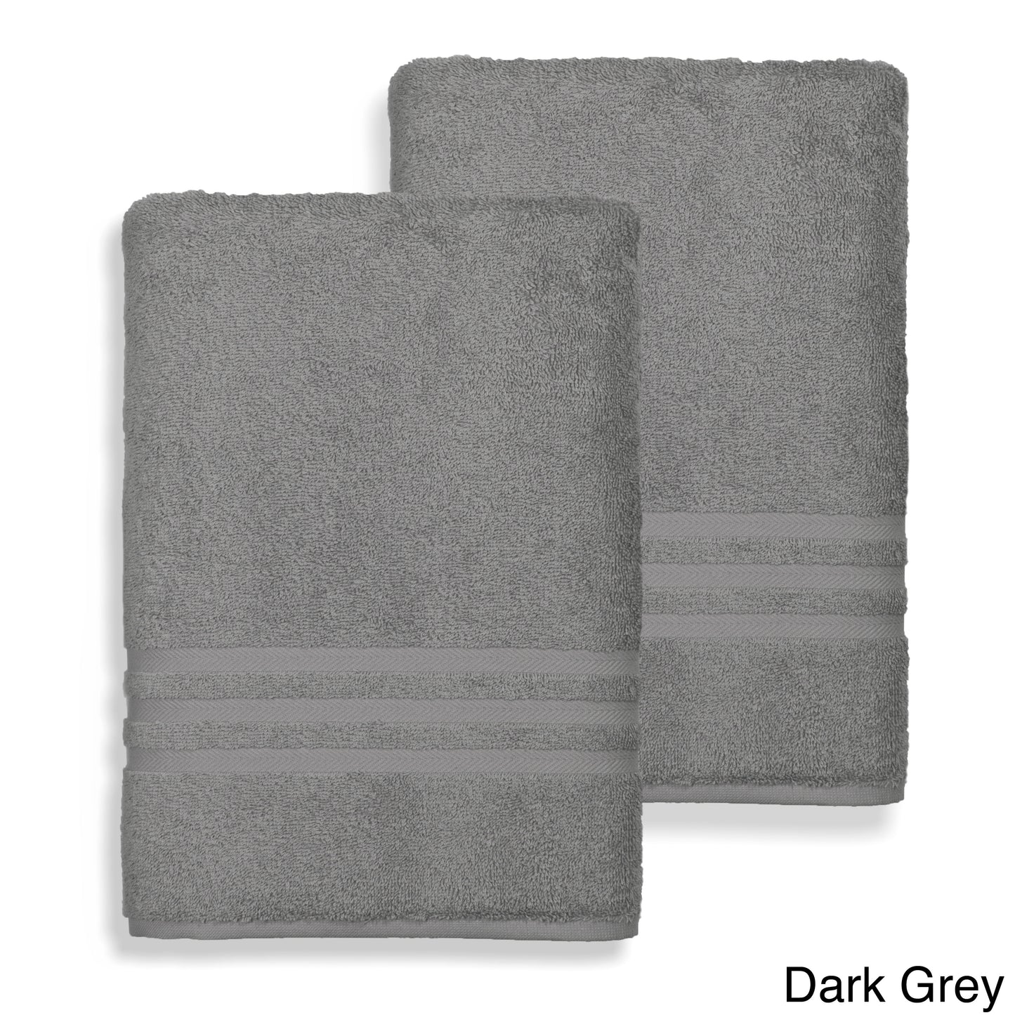 Authentic Hotel and Spa  Omni Turkish Cotton Terry Oversized Bath Sheet Towels (Set of 2) Grey