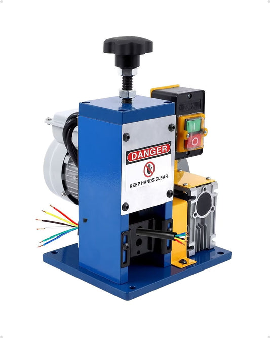 Automatic Wire Stripping Machine for 0.06" -0.98", 7/0-15 AWG Wire Stripper Tool for Scrap Cable Copper Recycling