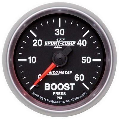 Autometer 3605, 2-1/16In S/C Ii Boost Gauge 0-60Psi Performance Racing