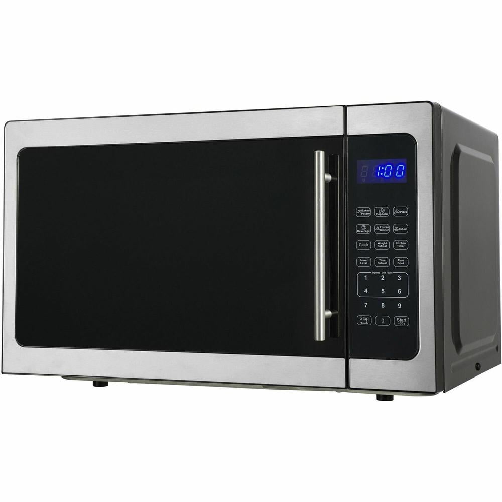 Avanti Microwave Oven - 1.5 ft³ Capacity - Microwave - 10 Power Levels - 1000 W Microwave Power - FuseStainless Steel - Silver