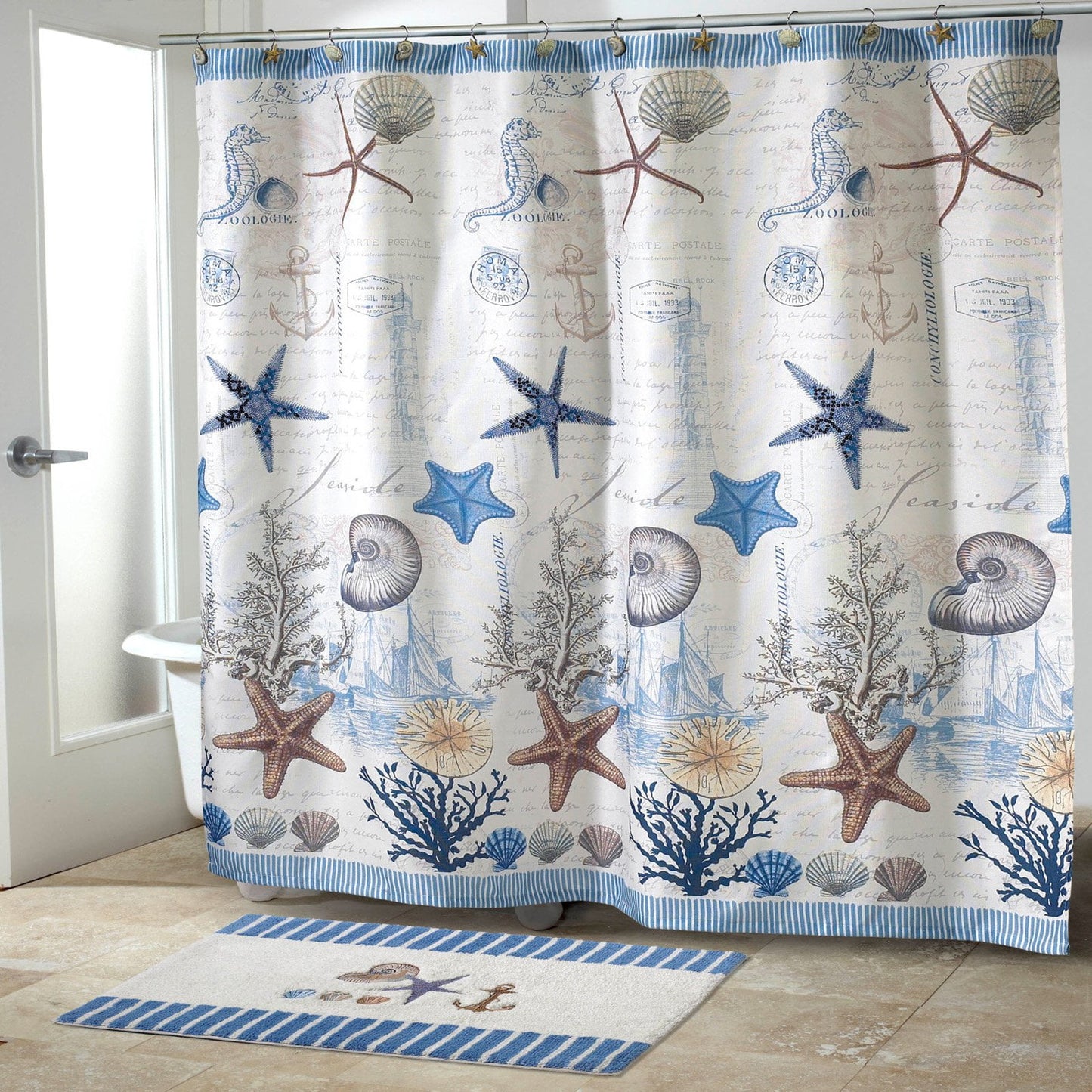 Avanti  Antigua Beach Theme Shower Curtain