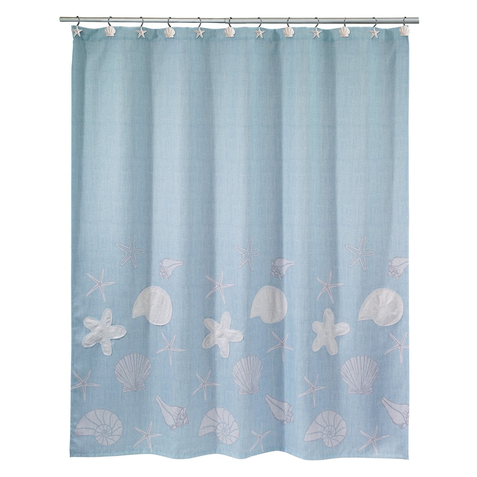 Avanti  Sequin Shells Shower Curtain