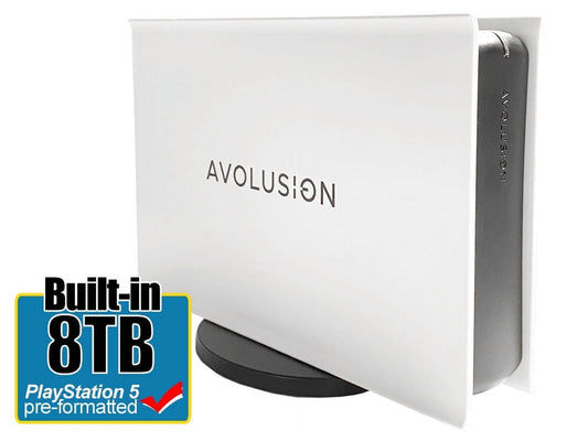 Avolusion Wired 8TB External Hard Drive, White