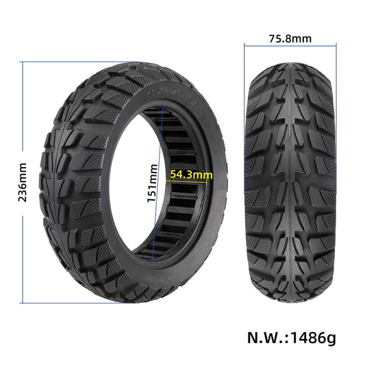 BAGUER 10x2.75-6.5 Tubeless Tyre 70-65-6.5 10x2.70-6.5 Explosion-proof Vacuum Tire For 10 Inch Electric Scooter Balancing Car Tires