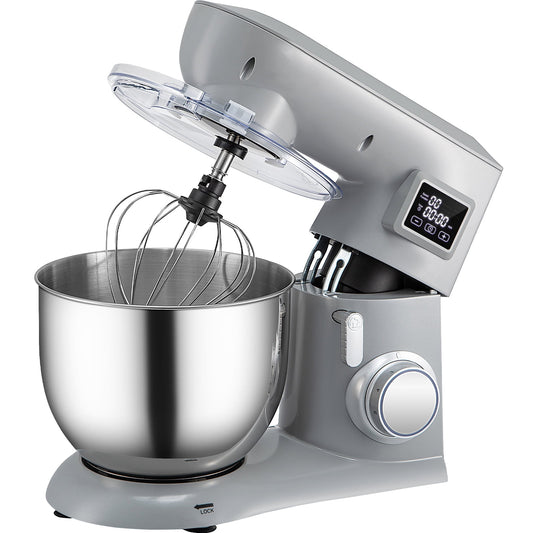 BENTISM 450W Stand Mixer 6-Speed Tilt-Head Dough Mixer 7.4 Qt Bowl 3 Attachments