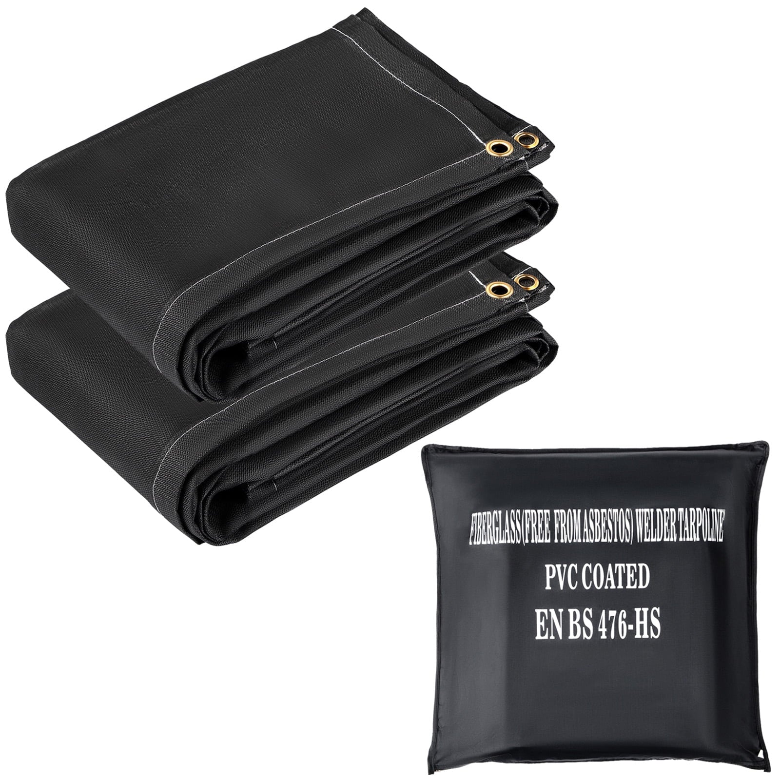 BENTISM Emergency Fire Blankets Fiberglass Welding Blanket 2 Pack Fire Blankets