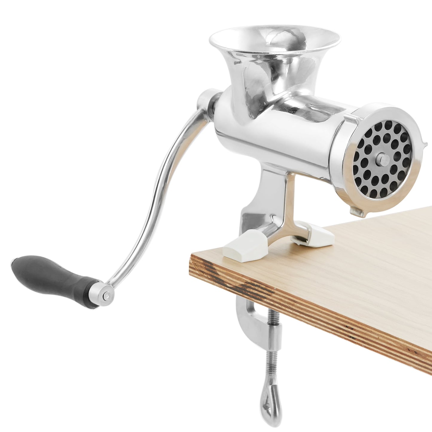 BENTISM Manual Meat Grinder 304 Stainless Steel Hand Grinder & Steel Table Clamp