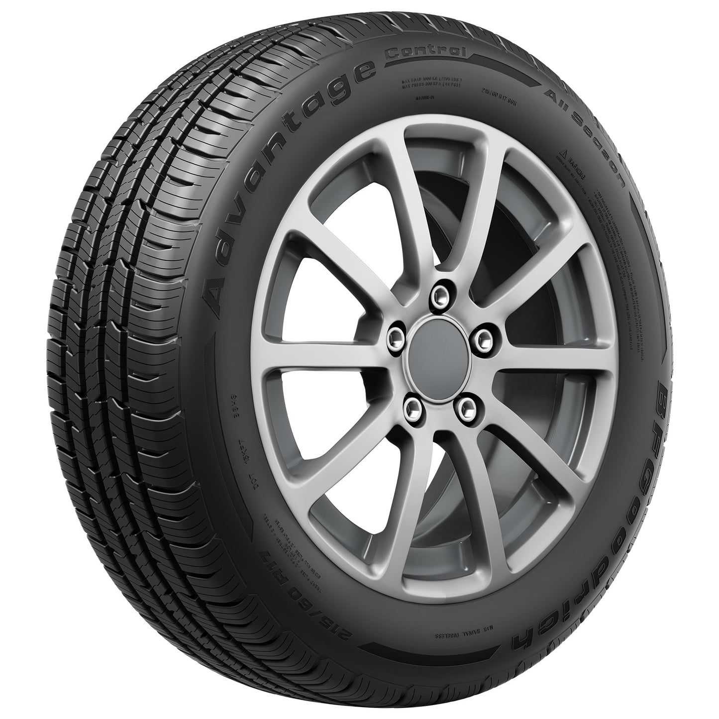 BFGoodrich Advantage Control All-Season 235/55R17 99H Tire Fits: 2014-17 Ford Escape SE, 2018-19 Ford Escape SEL