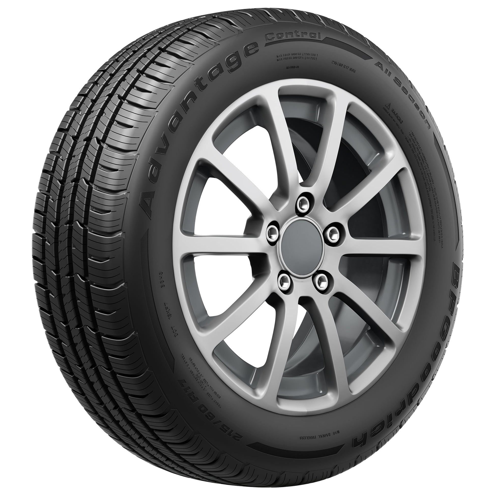 BFGoodrich Advantage Control All-Season 235/55R17 99H Tire Fits: 2014-17 Ford Escape SE, 2018-19 Ford Escape SEL