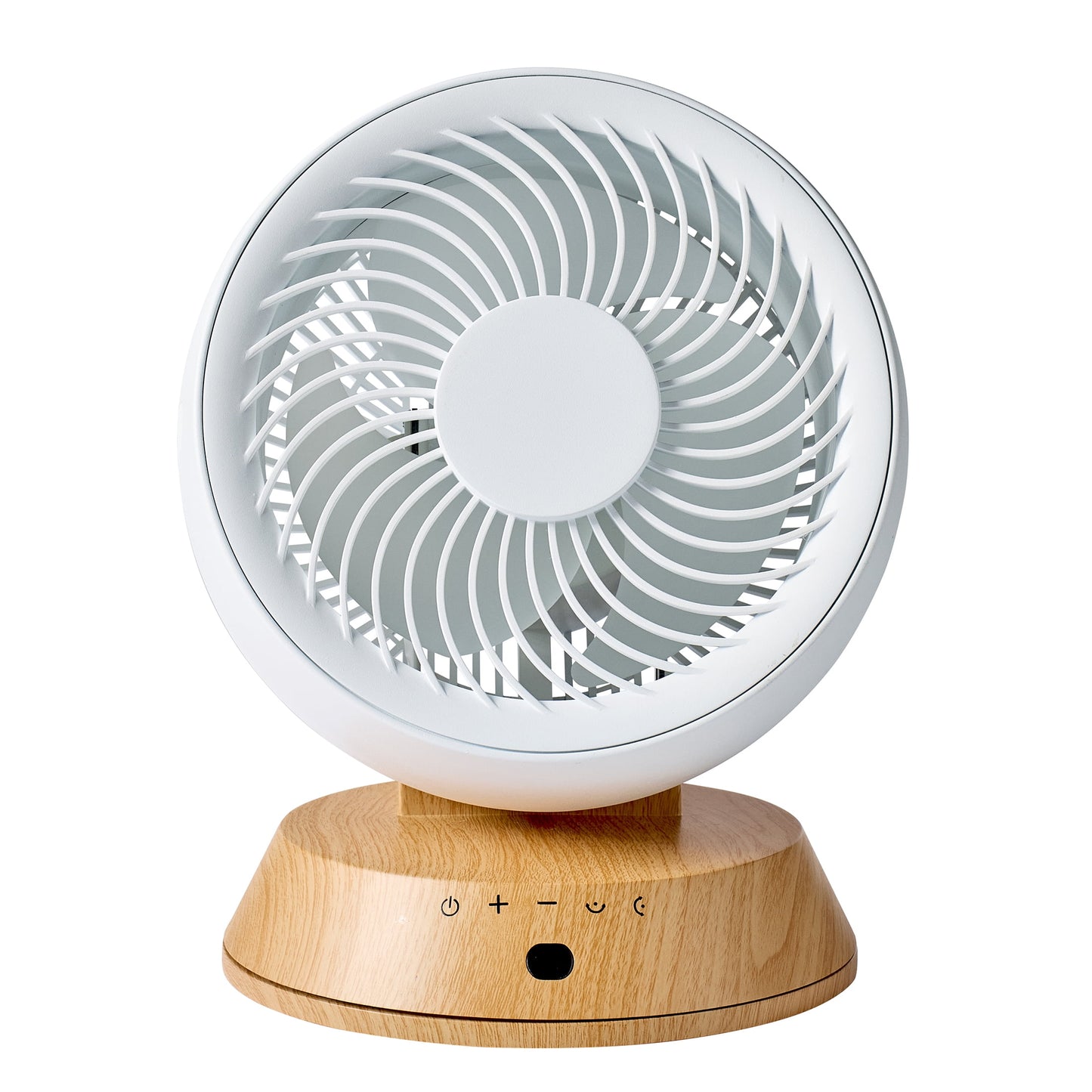 Better Homes & Gardens 7Inch Circulating Fan, Juliet Collection, White and Light Honey