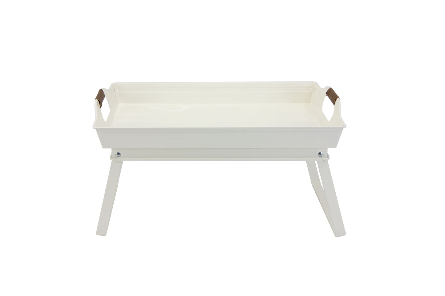 Better Homes & Gardens- White Rectangle Galvanized Steel Bed Serving Tray, 18.7 in L x 12.2 in W