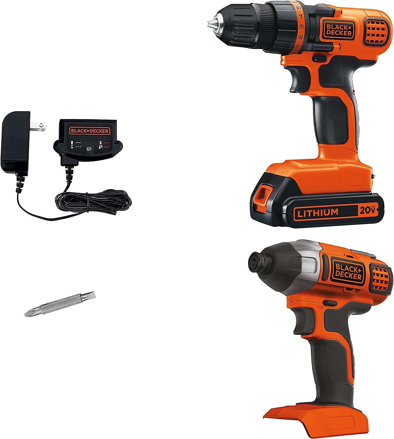 BLACK+DECKER BD2KITCDDI 20V Max Cordless Power Tool with Battery for 20V Max
