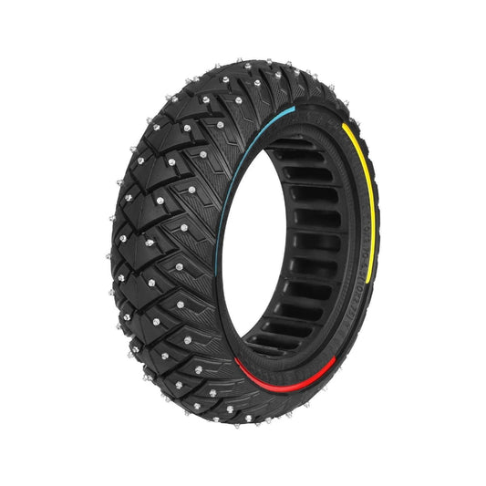 BQBQERT Electric Scooter Studded Explosionproof Offs Road Tire for Snowfield Solid Tire, Nonslip Thicken Rubber Tubeless Tire