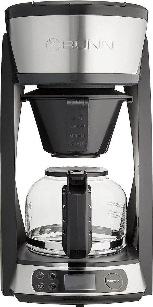 BUNN Heat N Brew Programmable Coffee Maker, 10 cup, Stainless Steel