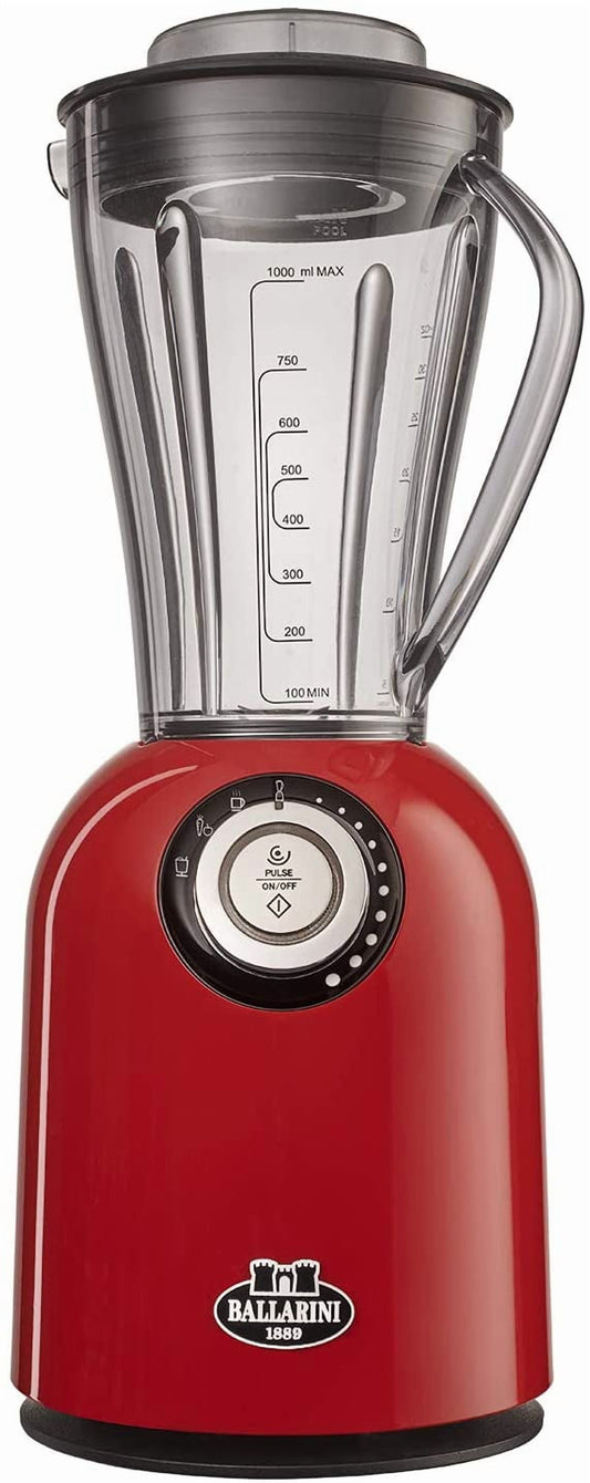 Ballarini Tesoro Countertop Blender - Cherry Red, Made in Italy