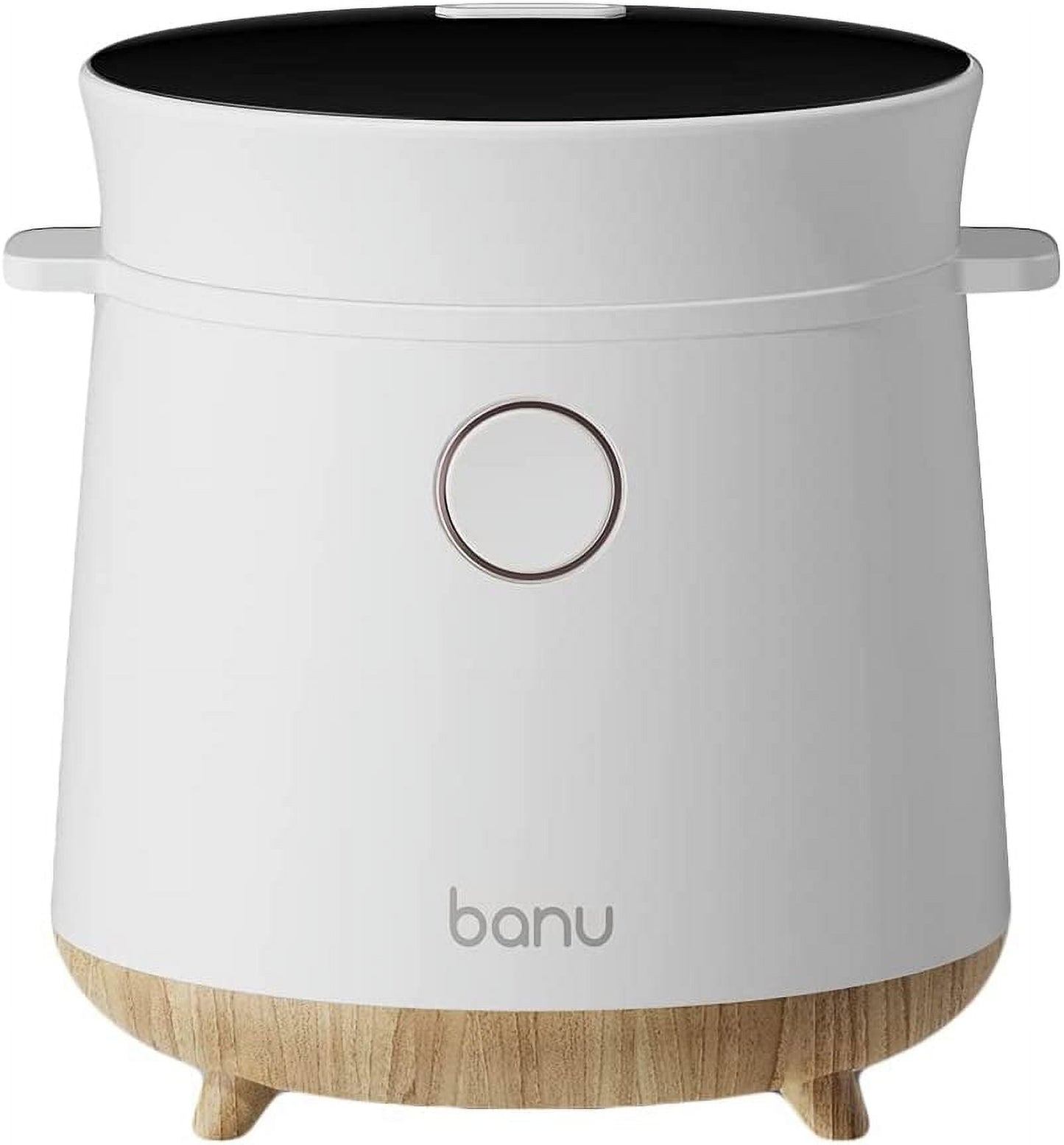 Banu Mini Low Carb Digital Programmable Multi-Functional Rice Cooker, Reduce Sugar Slow Cooker, Warmer, 4 Cups Uncooked, One-Touch Cooking, 24 Hours Delay Timer, Auto Keep Warm Feature