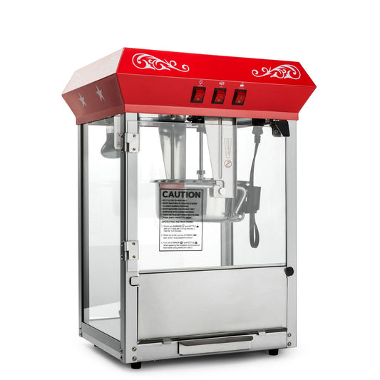 Bar Style Popcorn PopperMachine with 10-Ounce Kettle - Red