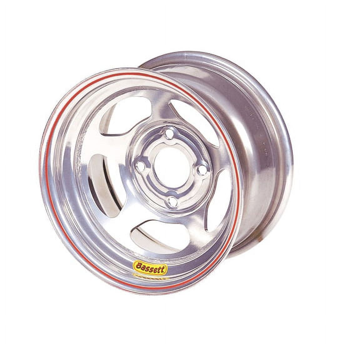 Bassett 37SH3S 13X7 Inertia 4x100 mm 3 In Backspace Silver Wheel