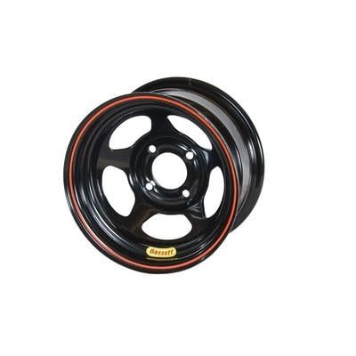 Bassett 38SH3, 13X8 4X100Mm 3In Bs Black Aftermarket High Performance Parts