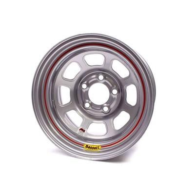 Bassett 58DC3IS, 15X8 Imca Wheel D-Hole Silver 5X4.75 Performance Racing