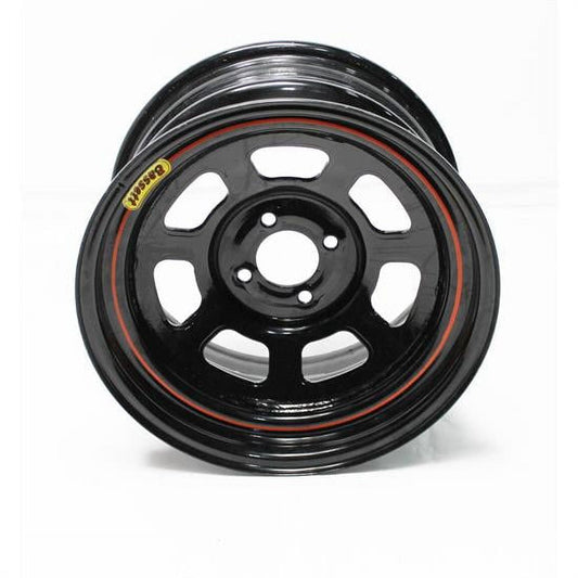 Bassett 58DH2 15X8 D-Hole 4x100 mm 2 In Backspace Black Wheel