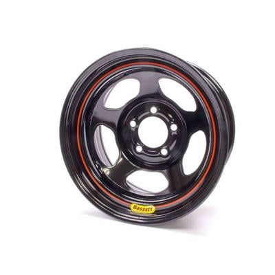 Bassett 58RC3EB, 15X8 5X4.75 Blk Inertia Armor Edge Performance Racing
