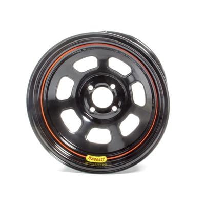 Bassett 58SH4, Wheel 15X8 D-Hole 4X100 Mm 4In Bs Black Performance Racing