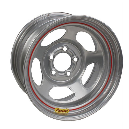Bassett Racing 15 x 8 Extreme Bead 5 Steel on 4.75 Wheel, 4 BS