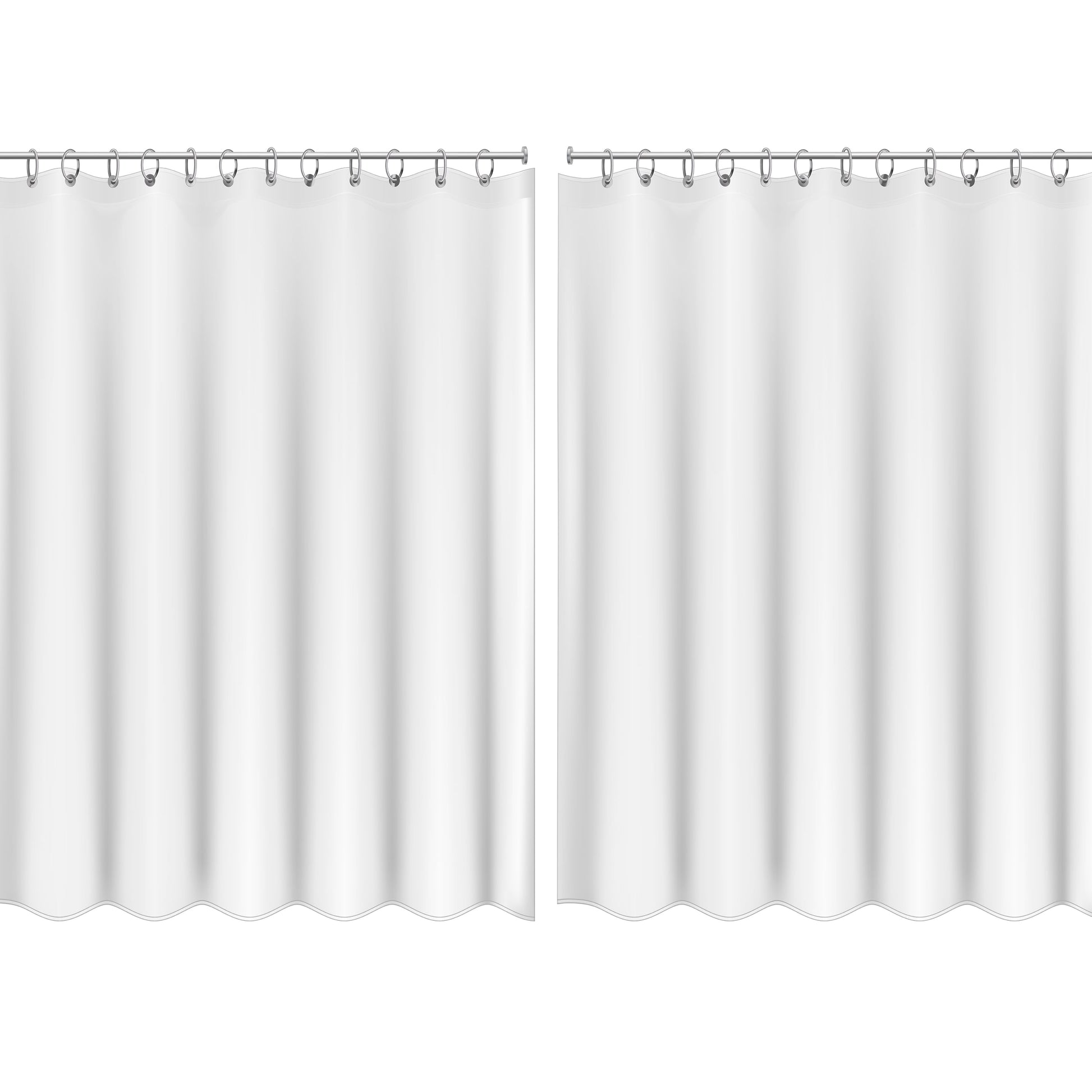 Bath Bliss 2 Pack PEVA Shower Curtain Liner Super Clear