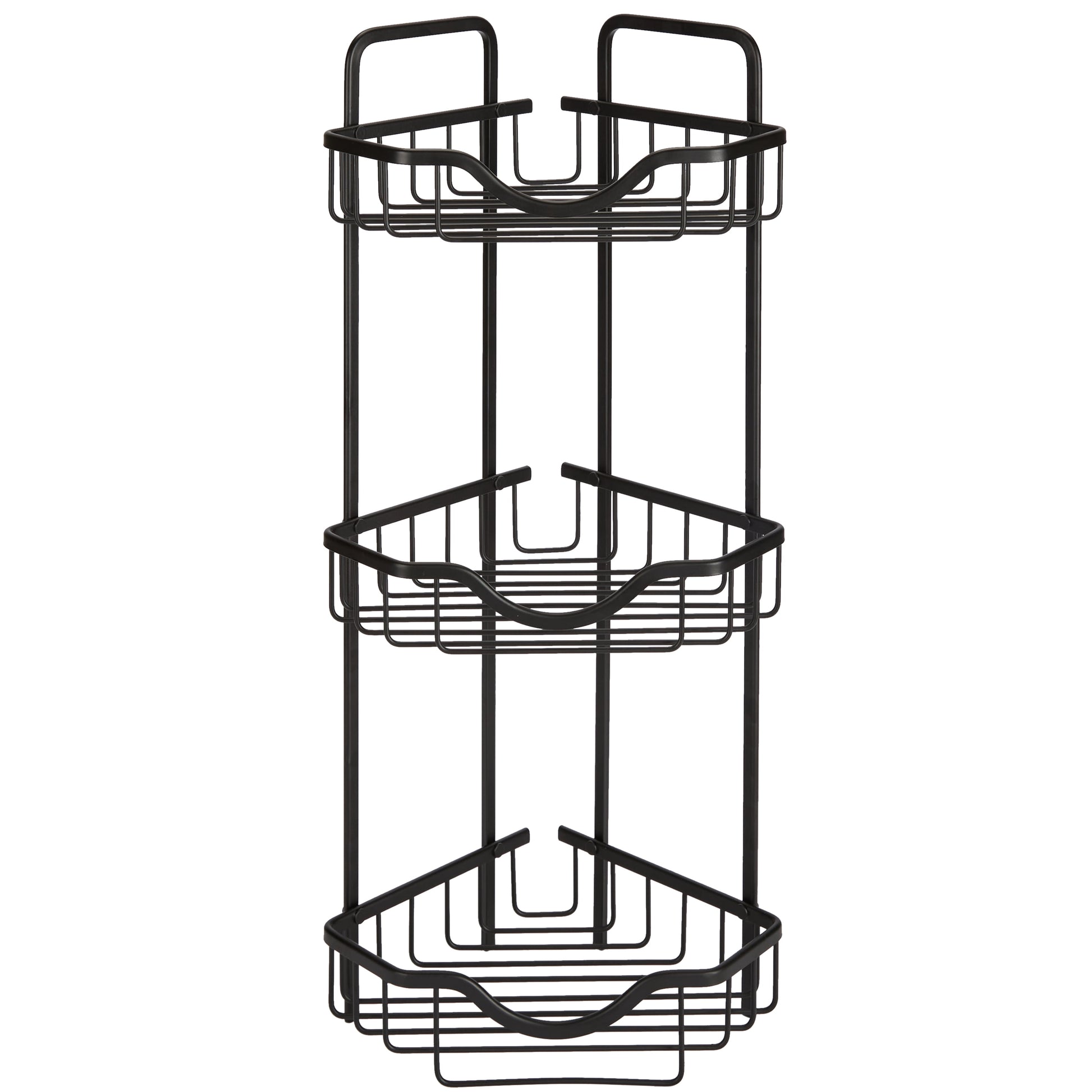 Bath Bliss 3 Tier Aluminum Bath Shelf in Black