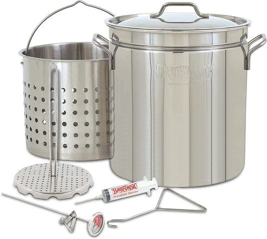 Bayou Classic Oversized 44 Quart Stainless Steel Turkey Fryer Kit 1198