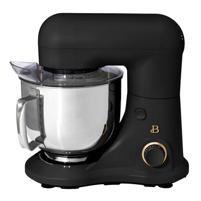 Beautiful 5.3 Qt Stand Mixer, White Icing with Flat Beater, Dough Hook, Balloon Whisk