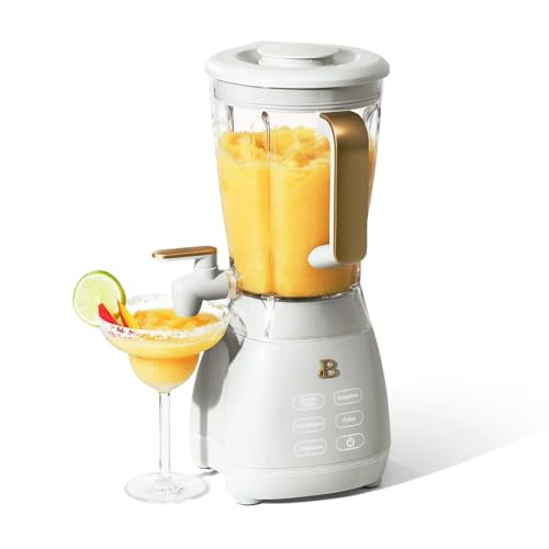 Beautiful Slush Crush 60 oz 4-Speed Frozen Drink Maker - Premium Blender for Smoothies, Snow Cones and Frozen Drinks with PrecisionSense Blade Technology, No-drip Pulse (White Icing)