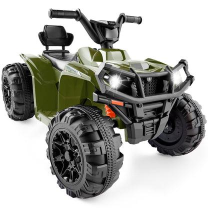 Best Choice Products 12V Kids Ride-On ATV Quad w/ Bluetooth, 2.4mph Max, Treaded Tires, LED Lights, Radio - Black