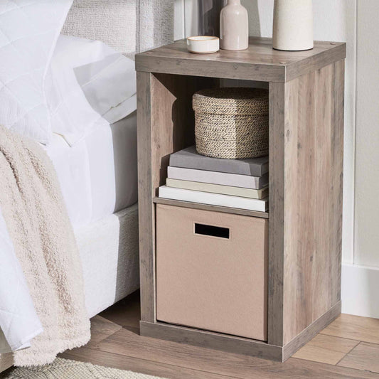 Better Homes & Gardens 2 Cube Storage Organizer, Rustic Gray