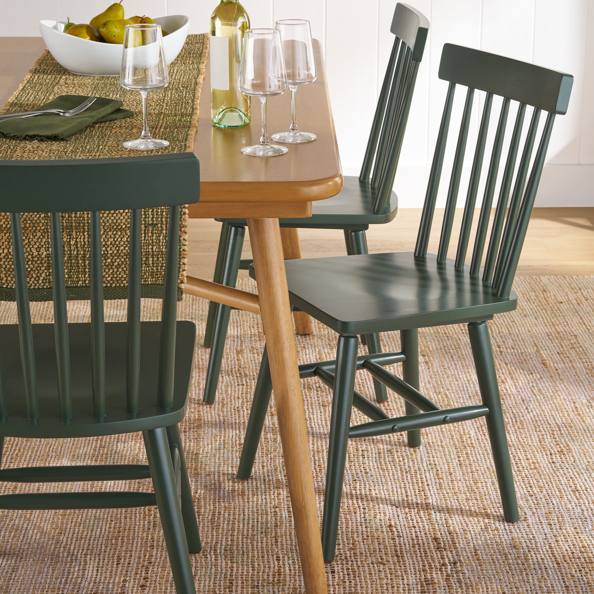 (2 pack) Better Homes & Gardens Gerald Dining Chairs in Black, Set of 2