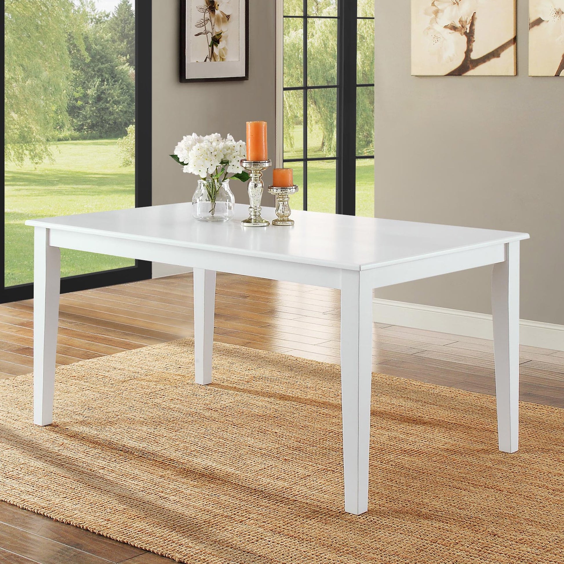 Better Homes & Gardens Bankston Dining Table, White