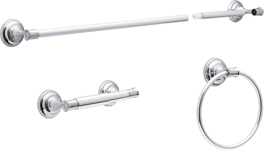 Better Homes & Gardens Cameron 3-Piece Bath Accessory Kit, Chrome
