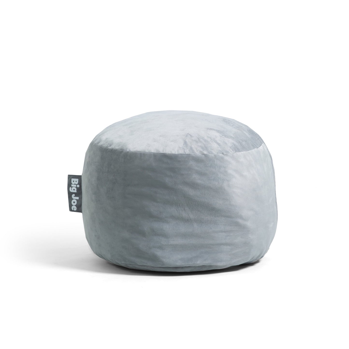 Big Joe Fuf Small Foam Filled Bean Bag Chair, Gray Plush, Soft Polyester, 2 feet