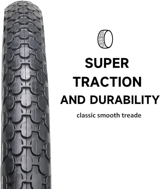 Bike Tire,24/26x2.125 Inch Folding Replacement Tire for Beach Cruiser Bicycle