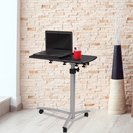 Black Multifunctional Height-Adjustable Lifting Computer Desk - for Home Office, Study & Work, Space-Saving Design