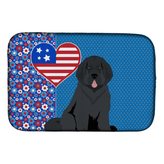 Black Newfoundland USA American Dish Drying Mat