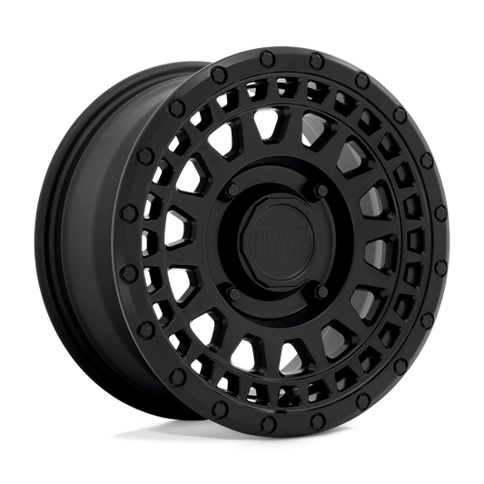 Black Rhino Powersports Cast Aluminum Rim BLPKR 14X7 4X137 M-BLK 51MM, 1470PKR514136M06