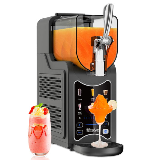 Bluebow Slushie Machine for Home, 88oz Vessel Slushy Maker with 6 Preset Programs, No Ice Needed, Frozen Drink Maker for Slush, Smoothie, Frappe, Milkshakes and More