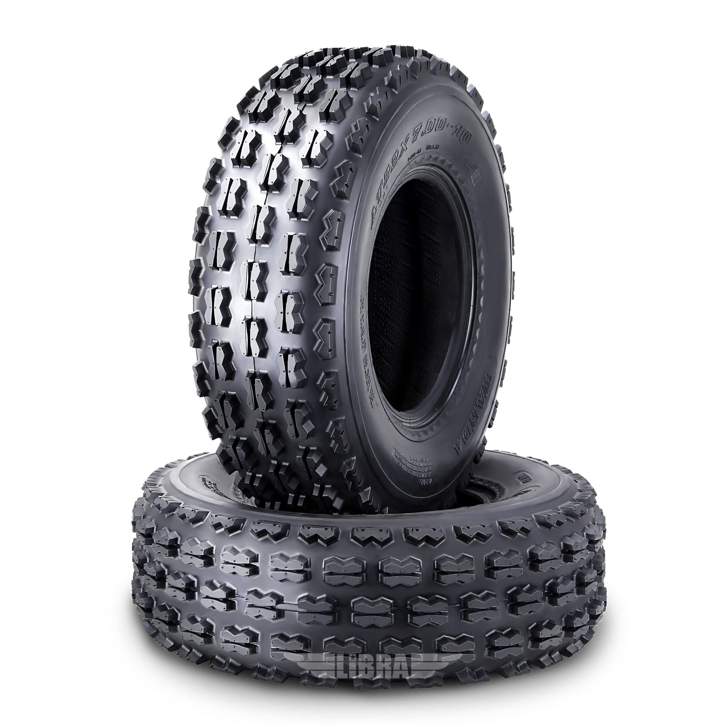 (2) WANDA Sport GNCC Racing Tires 22x7-10 fit for Yamaha Grizzly 300 Beartracker 250 front