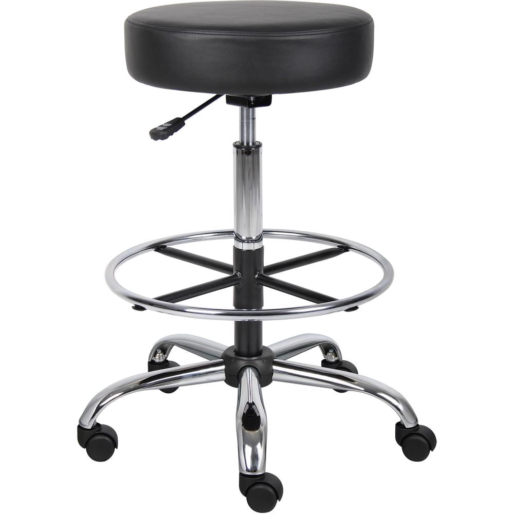 Boss Office Products Taburete MÃ©dico/de Dibujo de Vinilo Antimicrobiano, Beige