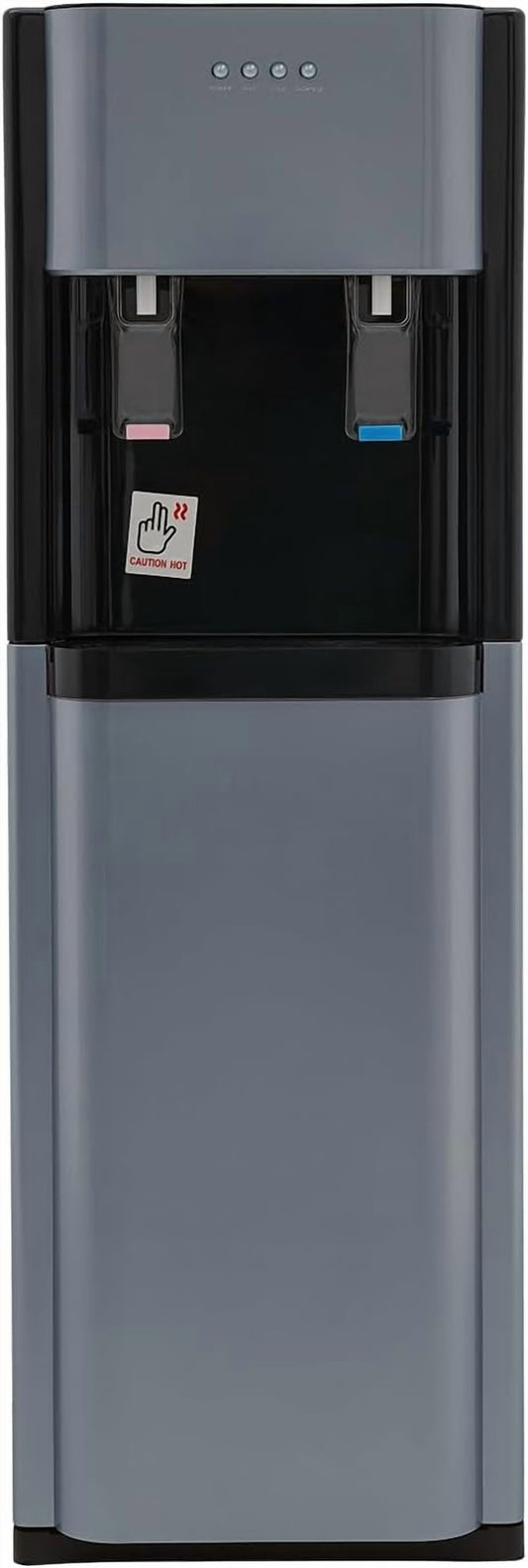 Bottom Loading Water Cooler Dispenser for 5.28 Gallon Bottles, Hot & Cold Standing Water Dispenser, 2 Temperatures with Hot & Cold Spouts,450w Heating Power for Homes, Kitchens. (Dark Gray-450w)
