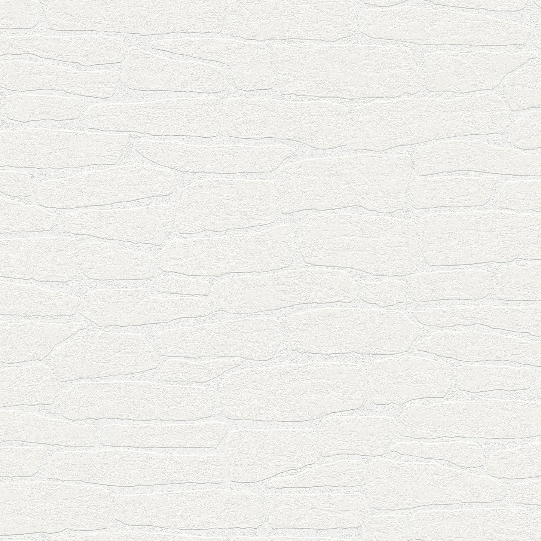 Brewster Home Fashions Pieter White Stone Paintable Wallpaper