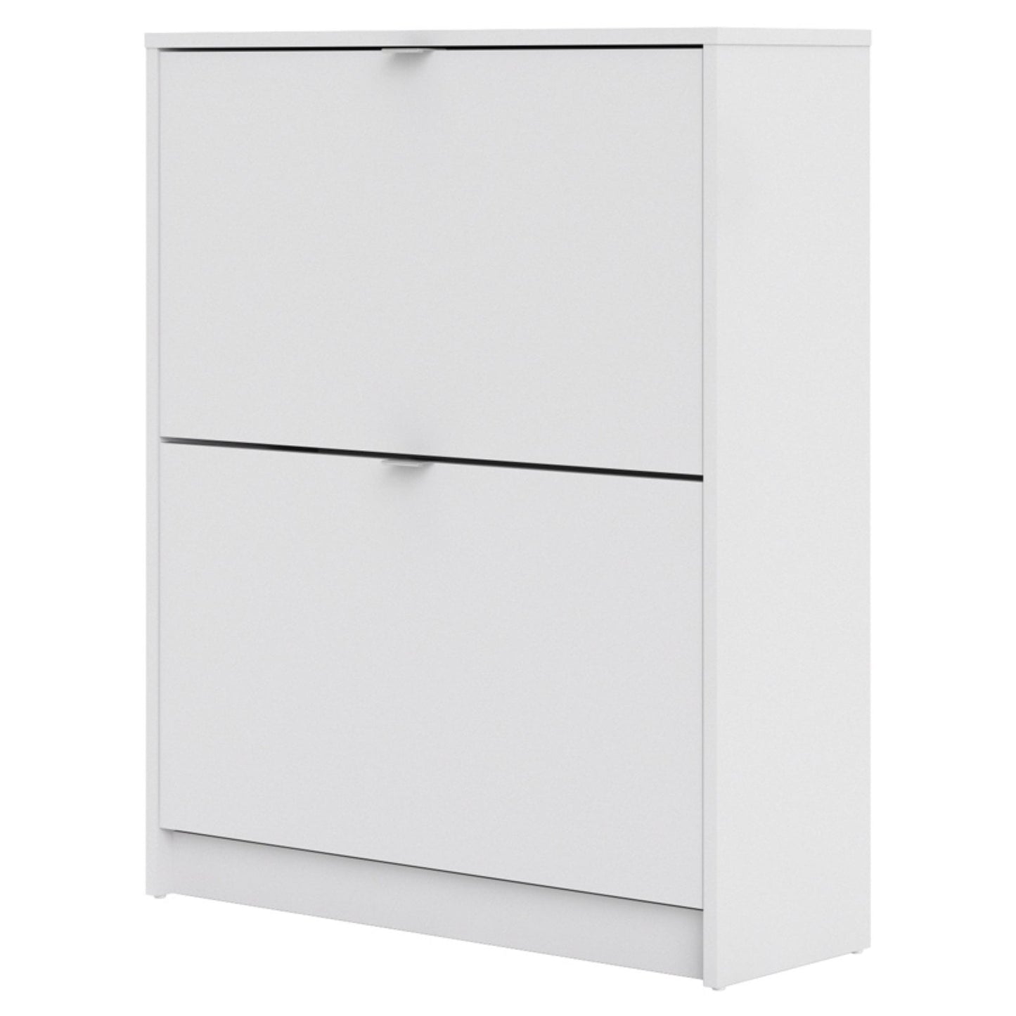 Tvilum Bright Gabinete de Almacenamiento de Zapatos de 2 Cajones, Negro Mate