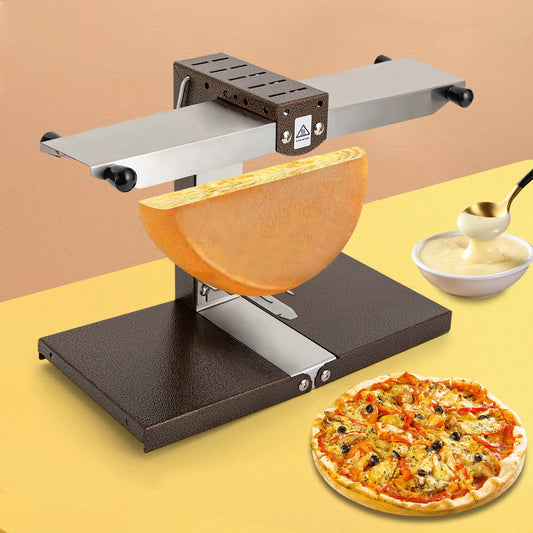 Brown Half Wheel Dry Cheese Heater Warming Grill 1000W 110V Electric Cheese Melter for Home, Restaurants
